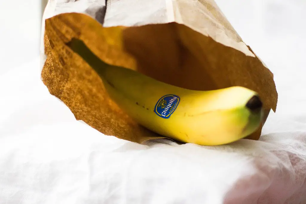 ripen banana in paper bag