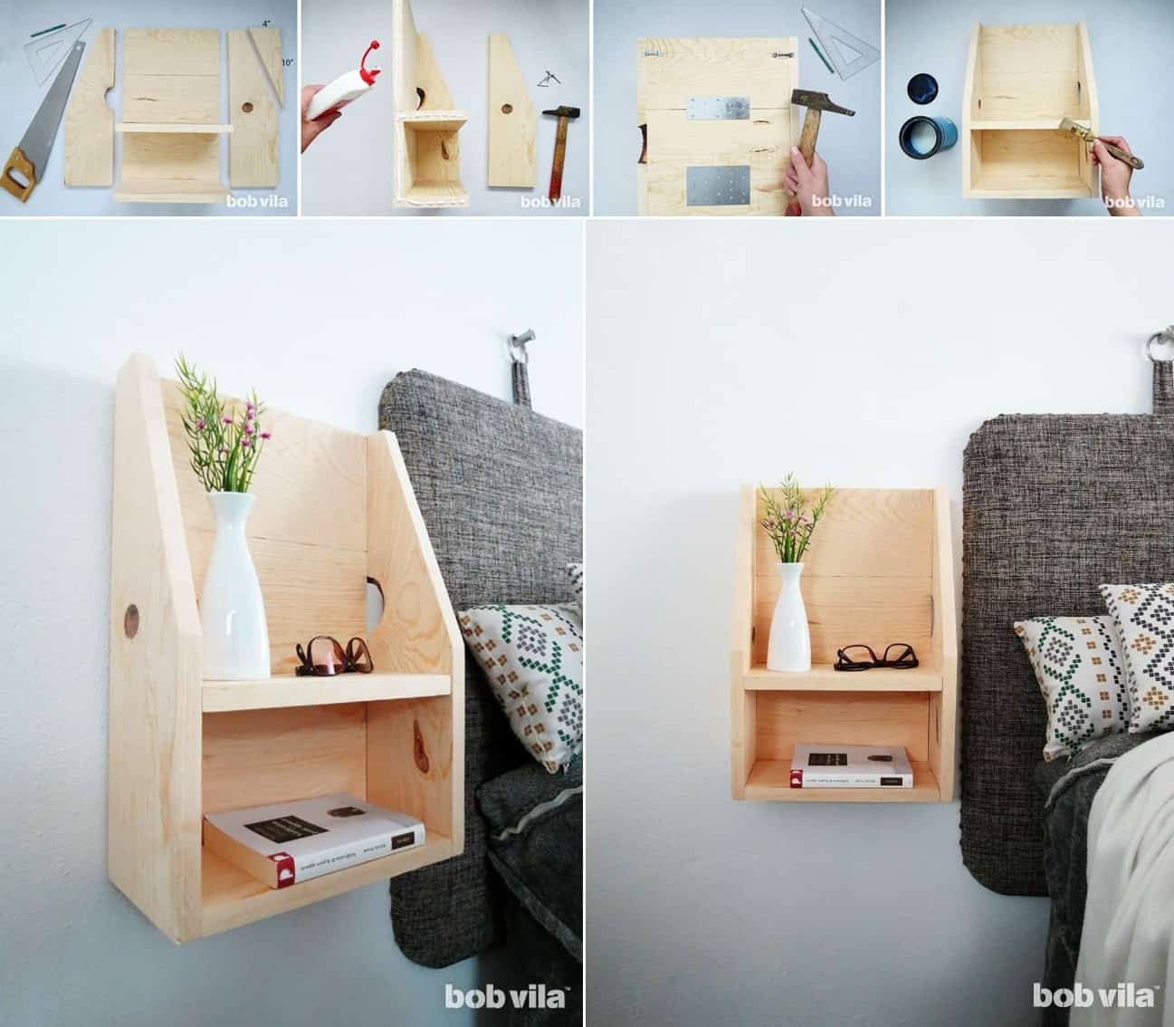 A Narrow Floating Nightstand