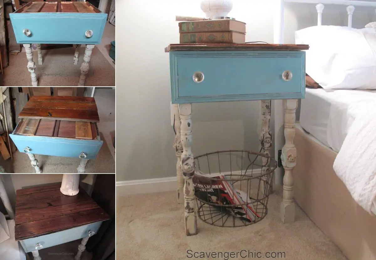 A Recycled Drawer Nightstand
