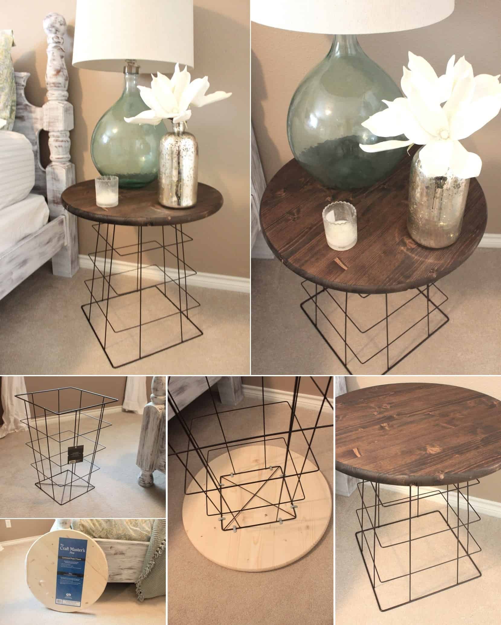 A Wire Basket Nightstand