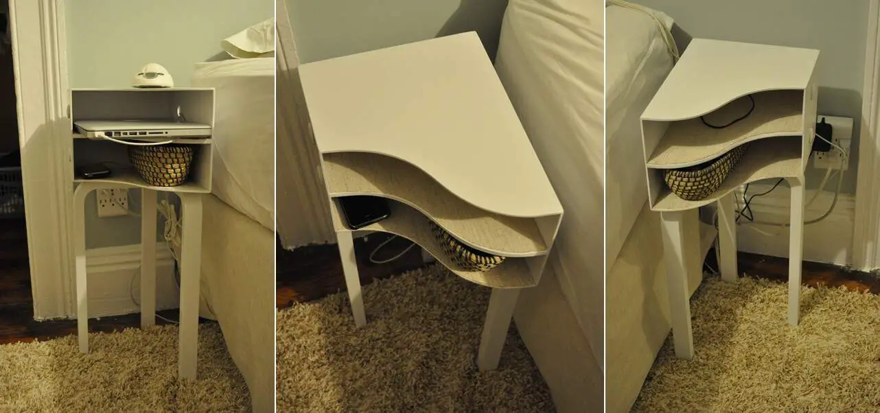 IKEA Magazine Racks Turned into a Bedside Table