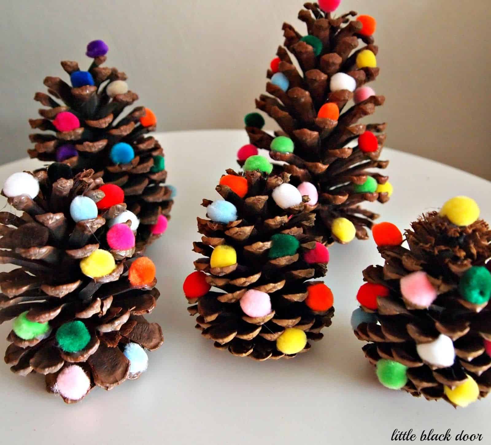 Miniature Pinecone Christmas Trees