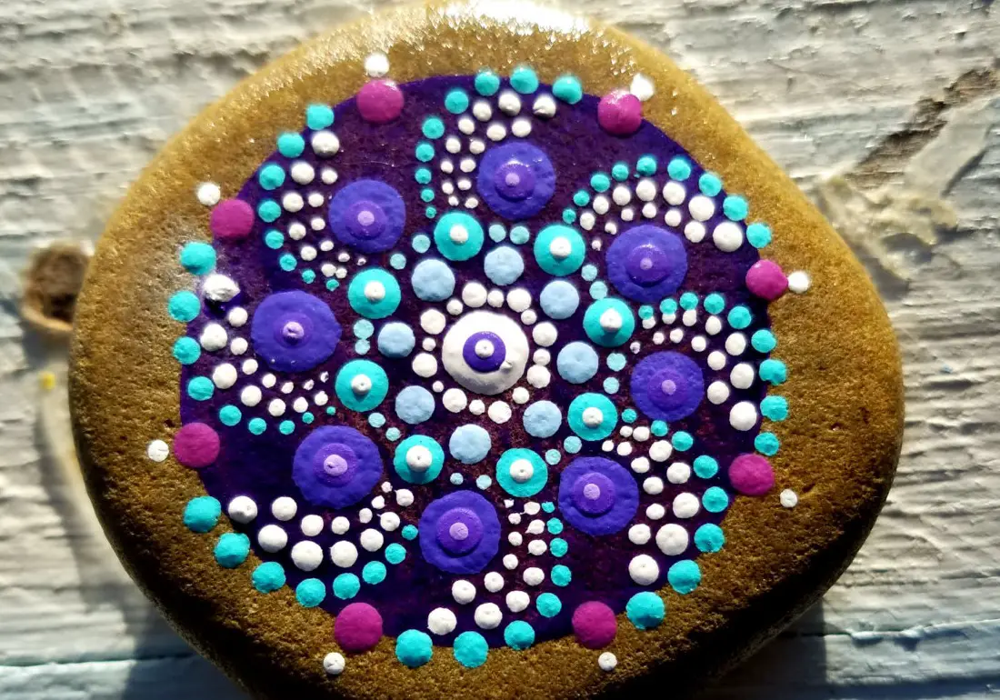Mandala dot painting