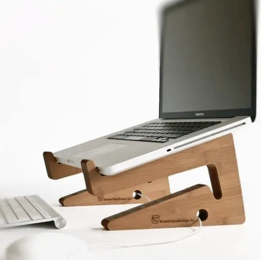 diy macbook pro vertical stand