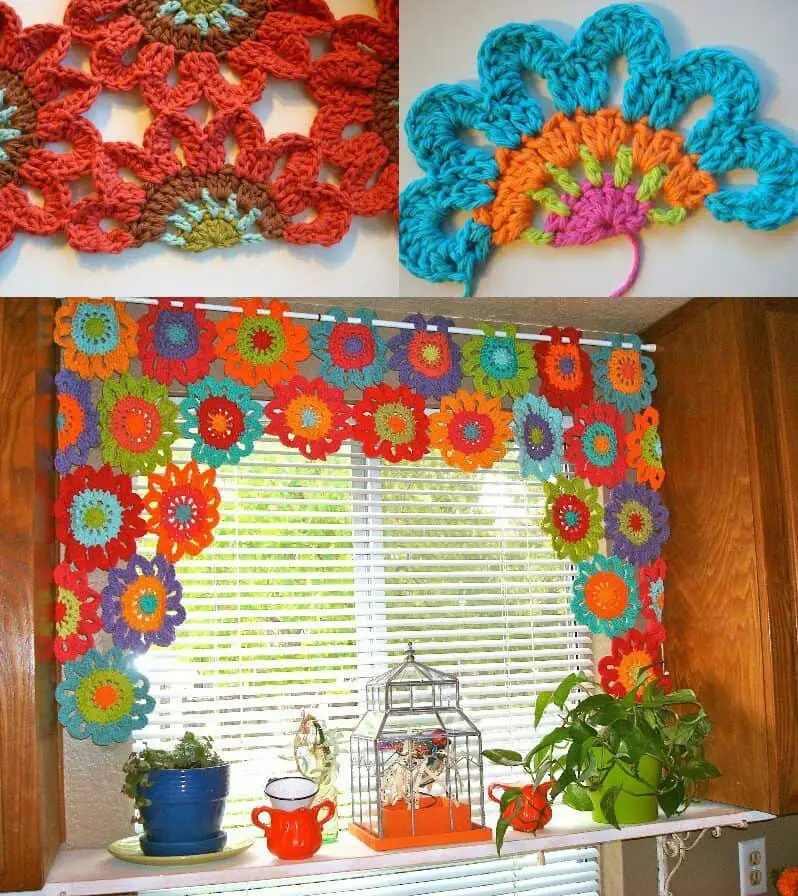 Crochet Mandala Window Blind