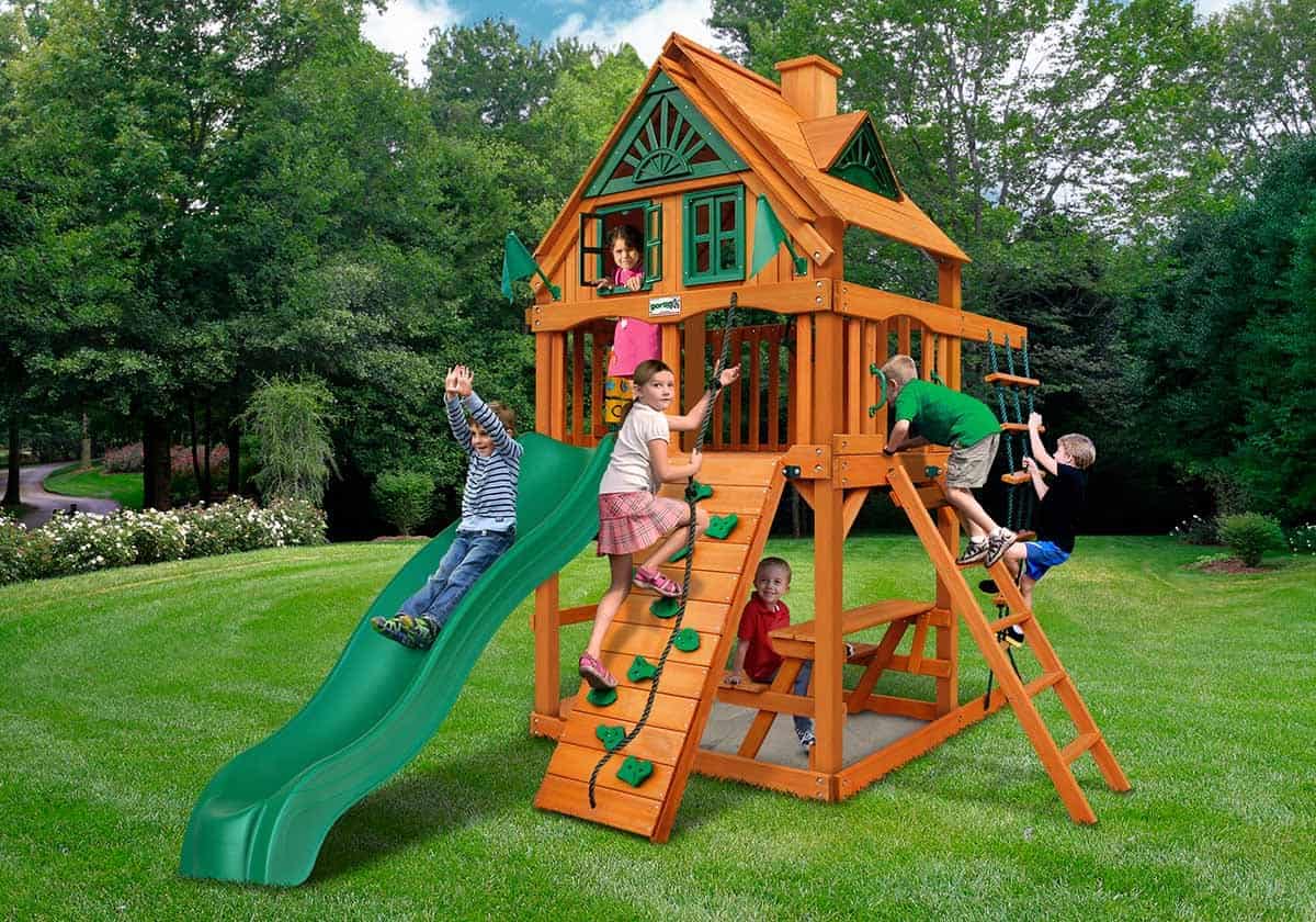 Playhouse with a Slide
