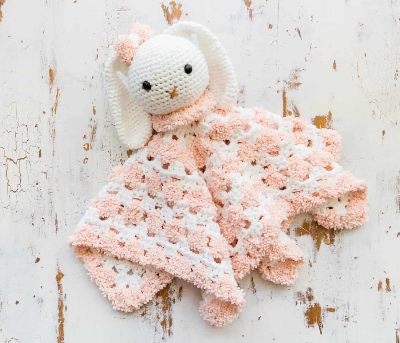 Snuggly Crochet Bunny Baby Lovey