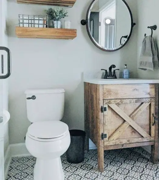 Rustic Small Bathroom Vanities