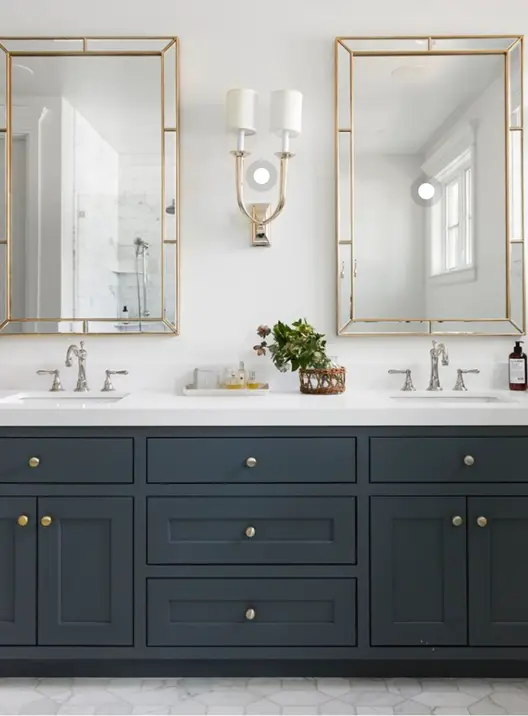 Use Wall-To-Wall Mirrors for bathroom vanity