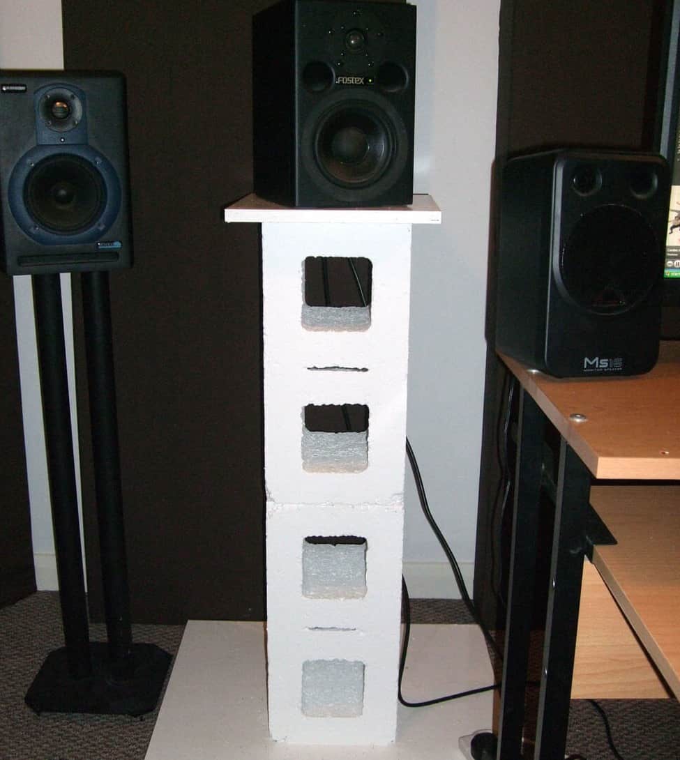 Cinderblock Stacks Speaker Stand