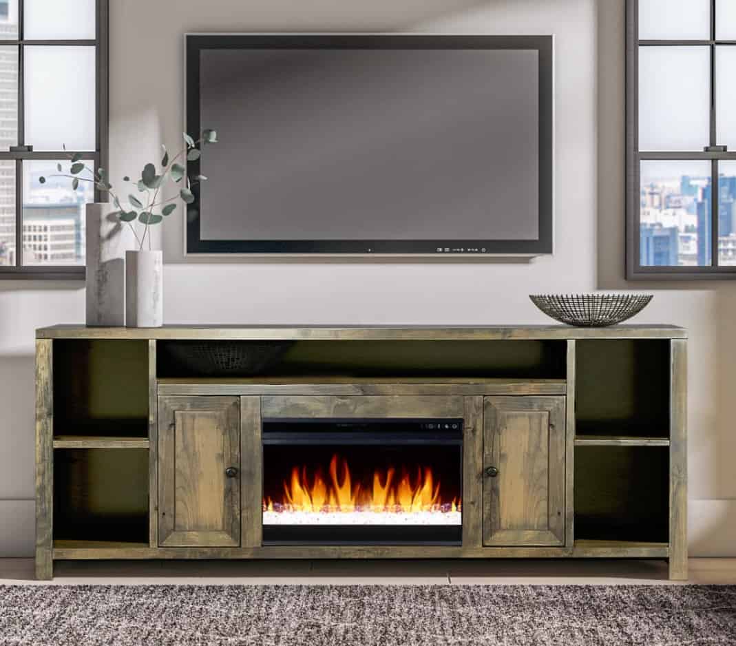 DIY TV Stand Cum Fireplace
