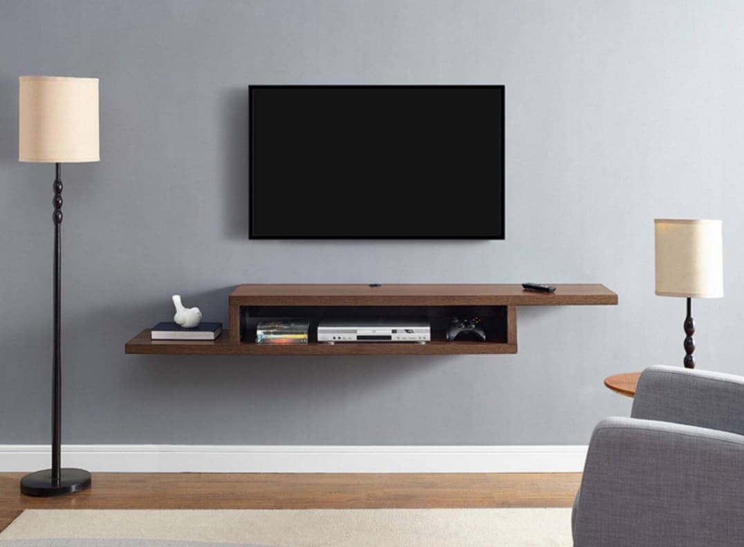Wall Mounted TV Stand Idea