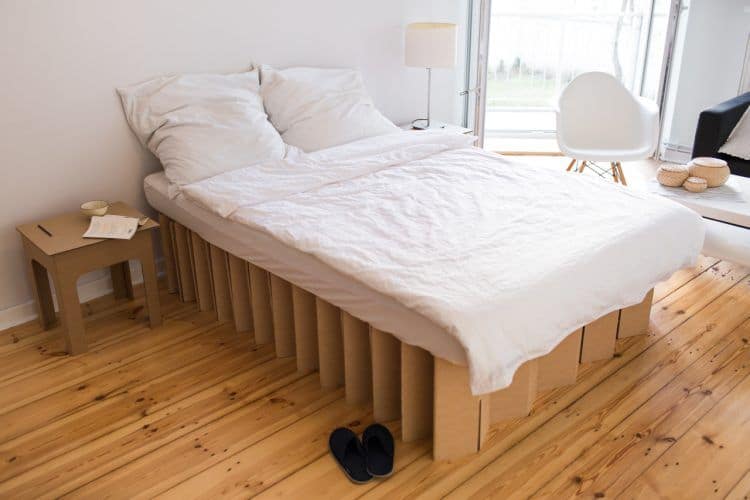 DIY Cardboard Bed Frame