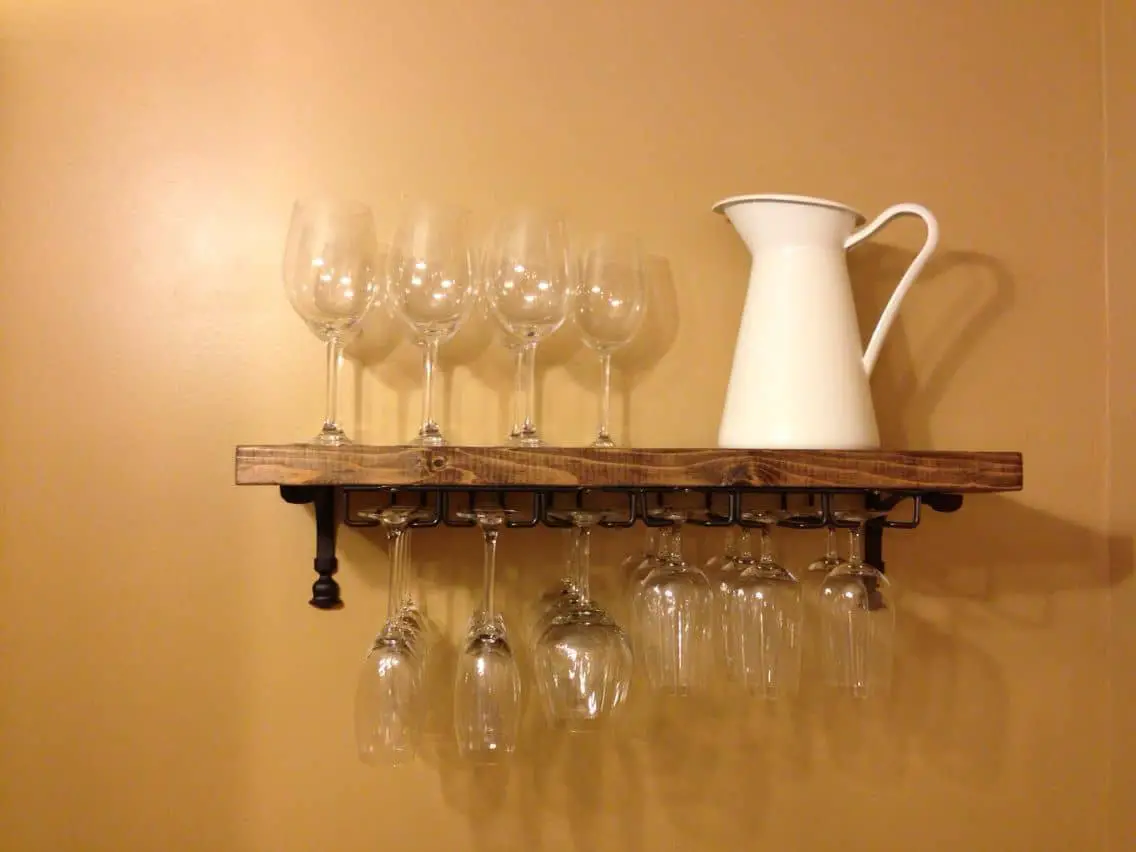 DIY Wine Shelf