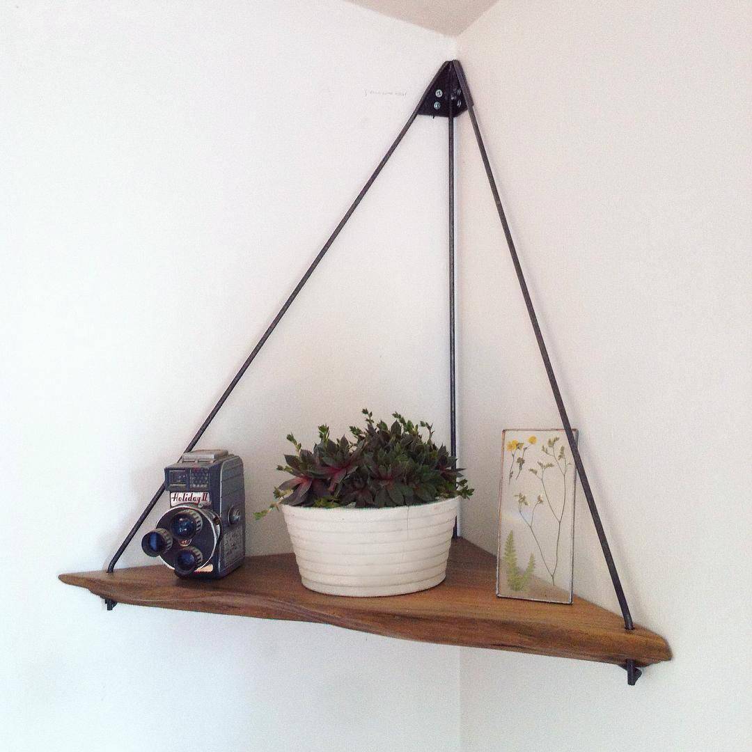 Hanging Rope Corner Shelf