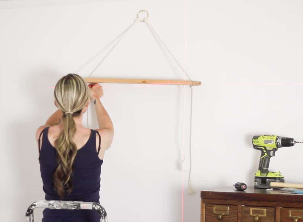 assembling rope shelf