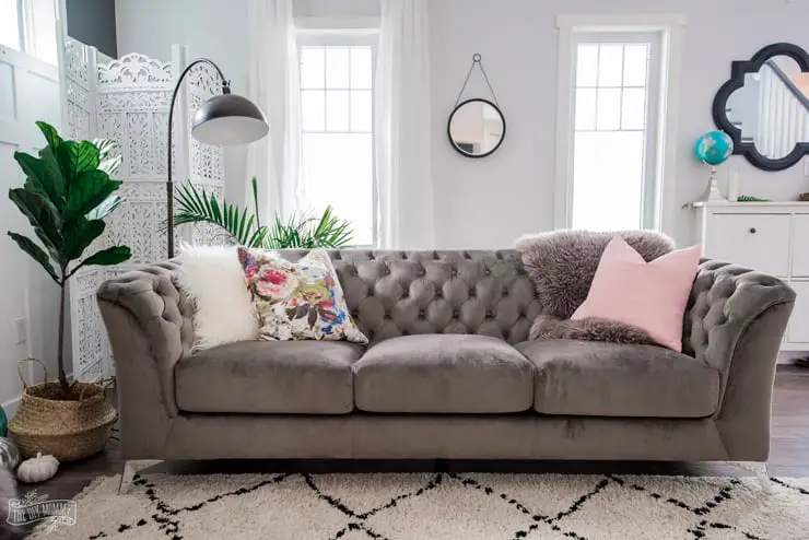 DIY Velvety Couch