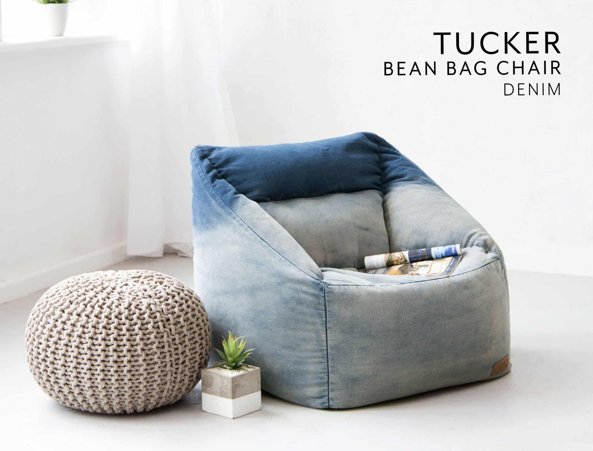 DIY Denim Bean Bag Chair