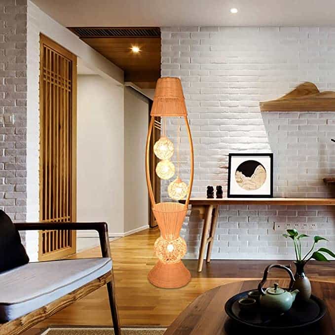 DIY Asian Inspired Floor Lamp
