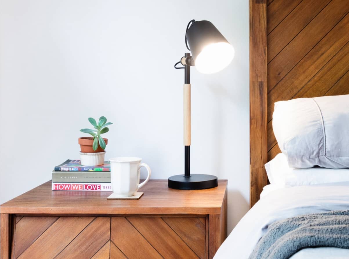DIY Bedside Table plus Floor Lamp