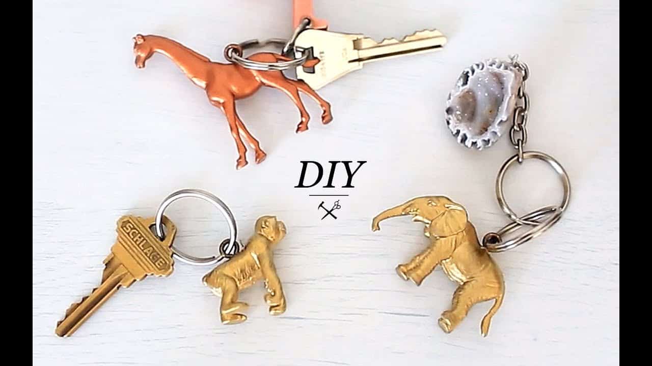 DIY Animal Figurine Keychain