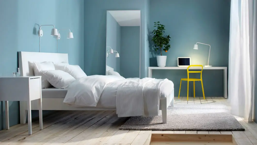 Modern Blue Bedroom