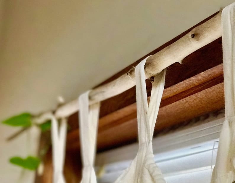 Cheap Painted Branch Curtain Rod